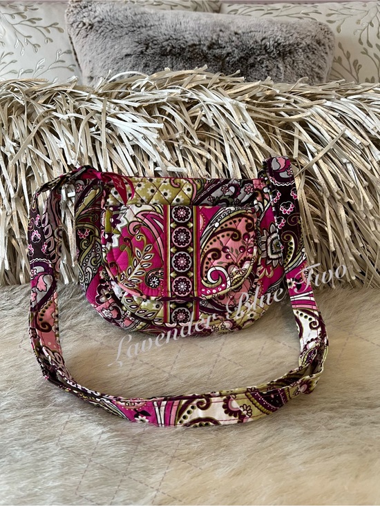 Handbags - VERA BRADLEY Very Berry Paisley  2010 Little Lizzy Crossbody Purple Pink Y2K